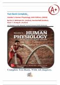 Test Bank For Vander’s Human Physiology: The Mechanism Of Body Function 16th Edition By Eric Widmaier, Hershel Raff and Kevin Strang isbn-9781265131814 All Chapters 1-19| Newest| Correct Questions With Rationales