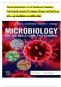 TEST BANK FOR Microbiology for the Healthcare Professional 3rd Edition | ISBN: 9780323834797 | COMPLETE GUIDE | 100% VERIFIED | A+ GRADE