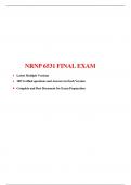 NRNP 6531 FINAL EXAM