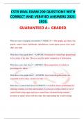 CSTR REAL EXAM 200 QUESTIONS WITH CORRECT AND VERIFIED ANSWERS 2025-2026. GUARANTEED A+ GRADED.