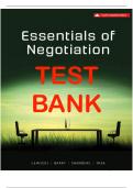 Test Bank For Essentials of Negotiation 4th Canadian Edition By Roy J. Lewicki, Kevin Tasa, Bruce Ba isbn-978-1260065879 All Chapters Latest Verified Edition