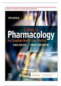 Complete Test Bank For Lilleys Pharmacology for Canadian Health Care Practice 5th Edition Sealock (2025) | All Chapters 1-58| Questions with Verified Answers| Revised Edition