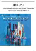 Test bank :Business Ethics Ethical Decision Making and Cases, 13th Edition By O. C. Ferrell, John Fraedrich, All Chapters 1 - 12