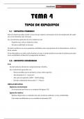 Tema 4 - Tipos de explosivos