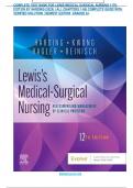 COMPLETE TEST BANK FOR LEWIS MEDICAL SURGICAL NURSING 11TH  EDITION BY HARDING (2025) ( ALL CHAPTERS 1-68) COMPLETE GUIDE WITH VERIFIED SOLUTION | NEWEST EDITION GRADED A