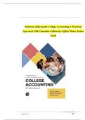 Solutions Manual for College Accounting A Practical Approach 15th Canadian Edition by Jeffrey Slater, Debra Good All Chapters ||Complete A+ Guide