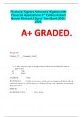 Financial Algebra Advanced Algebra with Financial Applications 2nd Edition Robert Gerver Richard J Sgroi- Test Bank 2025-2026.   A+ GRADED.