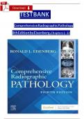 Test Bank For Comprehensive Radiographic Pathology, 7th Edition by Eisenberg, All Chapters 1 - 12, Complete Newest Version 2025