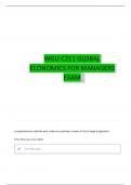 WGU C211 Global Economics for Managers Study Guide