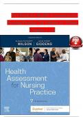 Test Bank for Health Assessment for Nursing Practice 7th Edition by Wilson Chapter 1 - 24