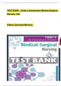 Test Bank for Timbys Introductory Medical Surgical Nursing 13th Edition