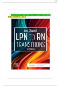 TEST BANK FOR LORA CLAYWELL LPN TO RN TRANSITIONS 6TH EDITION /COMPLETESOLUTION GUIDE A+.