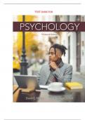 TEST BANK FOR PSYCHOLOGY 13TH EDITION DAVID G. MYERS NATHAN C. DEWALL | ALL CHAPTERS | LATEST