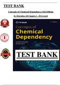 Test Bank for Concepts of Chemical Dependency, 11th Edition - (Doweiko), Chapter 1 - 38 > Download as a Pdf File <