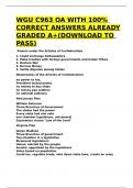 WGU C963 OA WITH 100- CORRECT ANSWERS ALREADY GRADED A+(DOWNLOAD TO PASS)