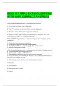 BIOD 151 FINAL EXAM QUESTIONS WITH 100% CORRECT ANSWERS 