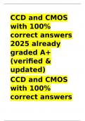 CCD and CMOS with 100- correct answers 2025 already graded A+(verified & updated).