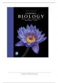 TEST BANK FOR CAMPBELL BIOLOGY 12th EDITION BY LISA A. URRY | ALL CHAPTERS COVERED|VERIFIED COMPLETE SOLUTION.