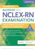 Test bank for SAUNDERS Q&A REVIEW FOR THE NCLEX-RN® EXAMINATION 8th Edition | Grade A+