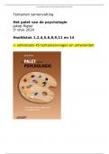 Tentamen samenvatting Het palet van de Psychologie 5e druk 2024 - Jakop Rigter - Hoofdstuk 1,2,4,5,6,8,9,11 en 14 + oefentoets vragen antwoorden