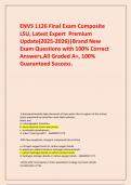   ENVS 1126 Final Exam Composite LSU, Latest Expert  Premium Update(2025-2026)|Brand New Exam Questions with 100% Correct Answers,All Graded A+, 100% Guaranteed Success.