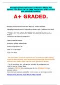 Managing Human Resources Gomez-Mejia 7th Edition Test Bank 2025-2026. Questions with correct and verified answers. A+ GRADED.