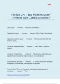 Purdue CNIT 155 Midterm Exam (Python) With Correct Answers!!