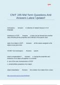 CNIT 155 Mid Term Questions And Answers Latest Update!!