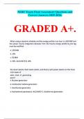 NERC Exam Final Assessment Questions and Correct Answers 2025-2026.   GRADED A+.