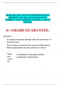 NURS 6501 ADVANCED PATHOPHYSIOLOGY MIDTERM 2025-2026. QUESTIONS WITH CORRECT AND VERIFIED ANSWERS. LATEST UPDATE.  A+ GRADE GUARANTEE.