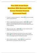 Fina 5320 Actual Exam   Questions With Reviewed 100%   Correct Detailed Answers  Guaranteed Pass!! 