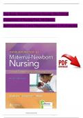 Davis Advantage for Maternal-Newborn Nursing: The Critical Components of Nursing Care, 4th Edition TEST BANK by Roberta Durham, Linda Chapman, Verified Chapters 1 - 19, Complete Newest Version