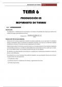 Tema 6 - Producción en movimiento de tierras