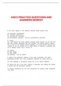  ANCC PRACTICE QUESTIONS AND ANSWERS NEWEST 