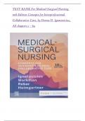 Test Bank for Medical Surgical Nursing 10th Edition Concepts for Interprofessional Collaborative Care