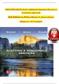 Test Bank and Solutions Manual for Auditing and Assurance Services A Systematic Approach 12th