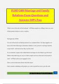 FLHD 2400 Marriage and Family Relations Exam Questions and Answers 100% Pass