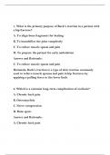 Comprehensive Orthopedic Nurse Certification Exam with Answer Key and Rationale