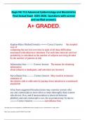 Regis NU 713 Advanced Epidemiology and Biostatistics Final Actual Exam 2025-2026. Questions with correct and verified answers. A+ GRADED.