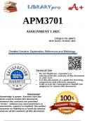 APM3701 Assignment 1 2025 (608471)