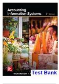 Accounting Information Systems 2nd Edition Richardson Test Bank (100% VERIFIED)