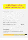 Avit 323 Block 3 Notes Exam Questions and Answers 100% Pass