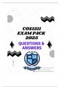 COS1511 EXAM PACK 2025 (QUESTIONS & ANSWERS)