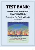 Test Bank For Community and Public Health Nursing, 10th Edition, By Cherie Rector, Mary Jo Stanley, All Chapters 1-30 LATEST