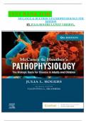      TEST BANK FOR: MCCANCE & HUETHER’S PATHOPHYSIOLOGY 9TH EDITION BY JULIA ROGERS LATEST VERSION. 