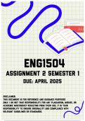 ENG1504 Assignment 2 Semester 1 | Due April 2025