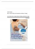 Test Bank- Bates Guide To Physical Examination and History Taking 13th Edition Bickley ISBN- 978-1496398178 | Complete Solution |Grade A+.