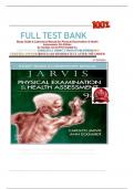 Test bank for Physical Examination and Health Assessment 9 th edition by Carolyn Jarvis |ISBN 9780323809849| All chapters included 1-32|latest.