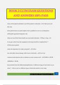 BOOK 2 CLTM EXAM QUESTIONS AND ANSWERS 100% PASS