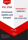 PVL  "QUIZ" (Semester 2 - Assignment 2) Due 18 Sep 2023